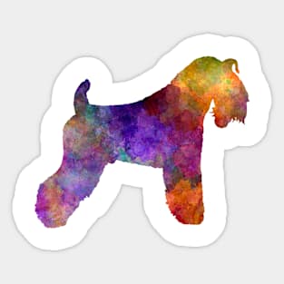 kerry Blue Terrier  in watercolor Sticker